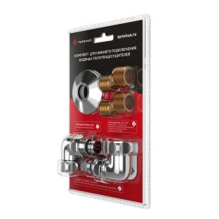 Terminus Комплект уголок со сгоном 3/4х1/2 г/ш (2шт), эксцентрик(2шт), отражатель(2шт)